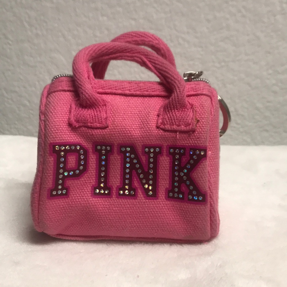 PINK coin purse keychain